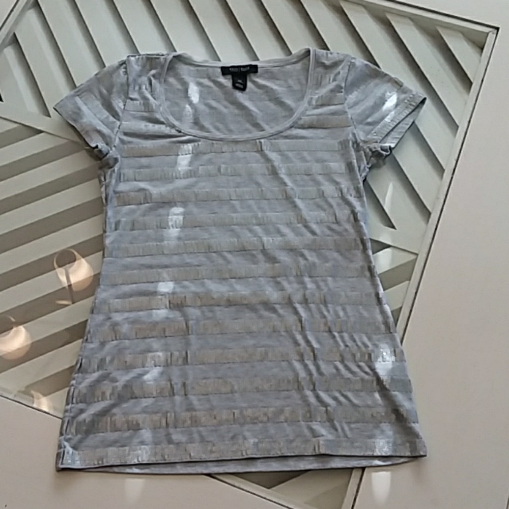 WHBM silver sparkle shirt